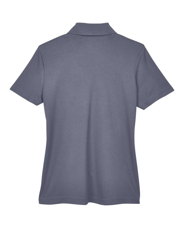 Rear View of True Royal/ Carbon Women's Balance Colorblock Performance Piqué Polo - CE101W