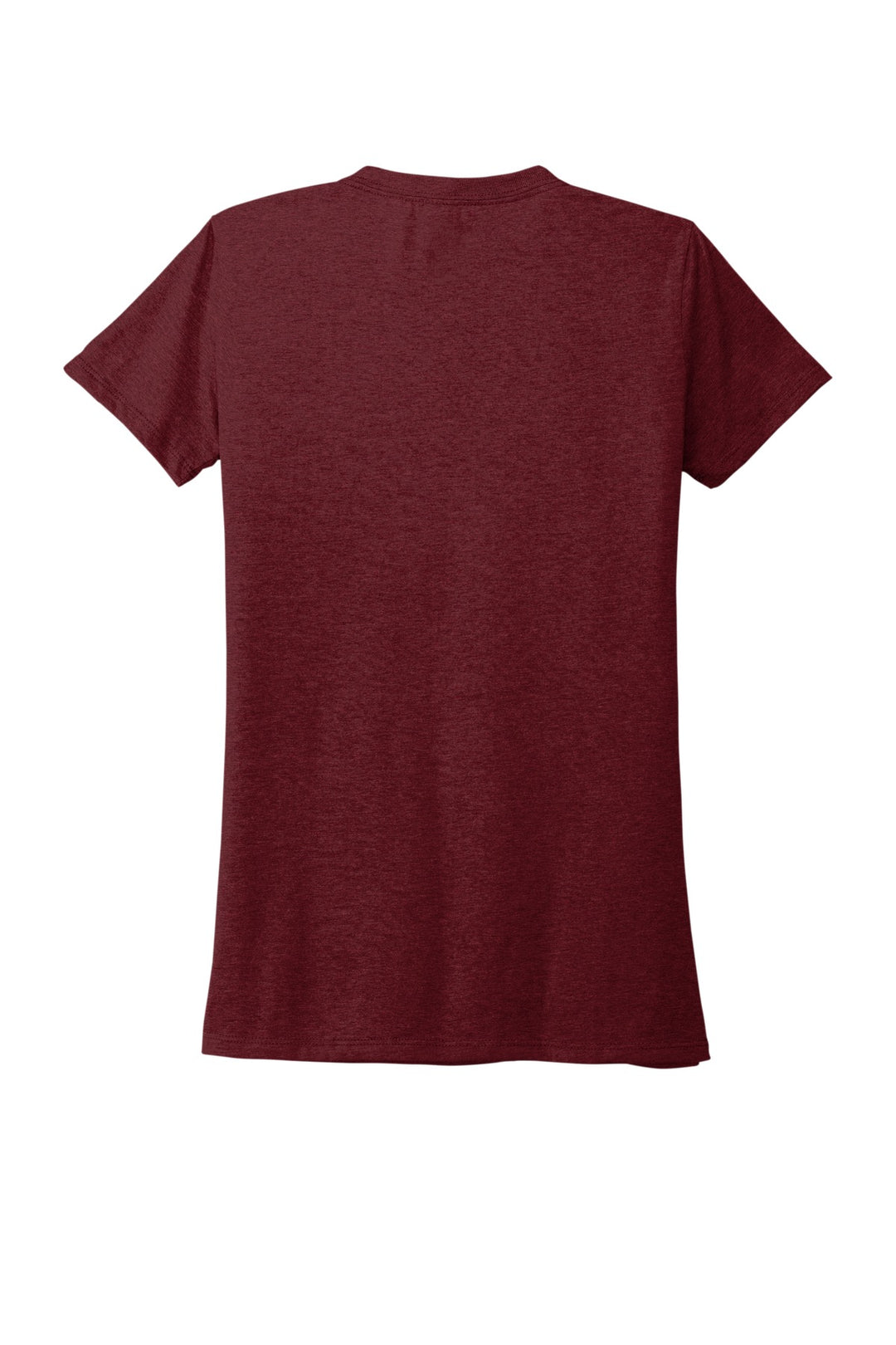 Rear View of Vino Red Allmade Women's Tri-Blend Tee AL2008