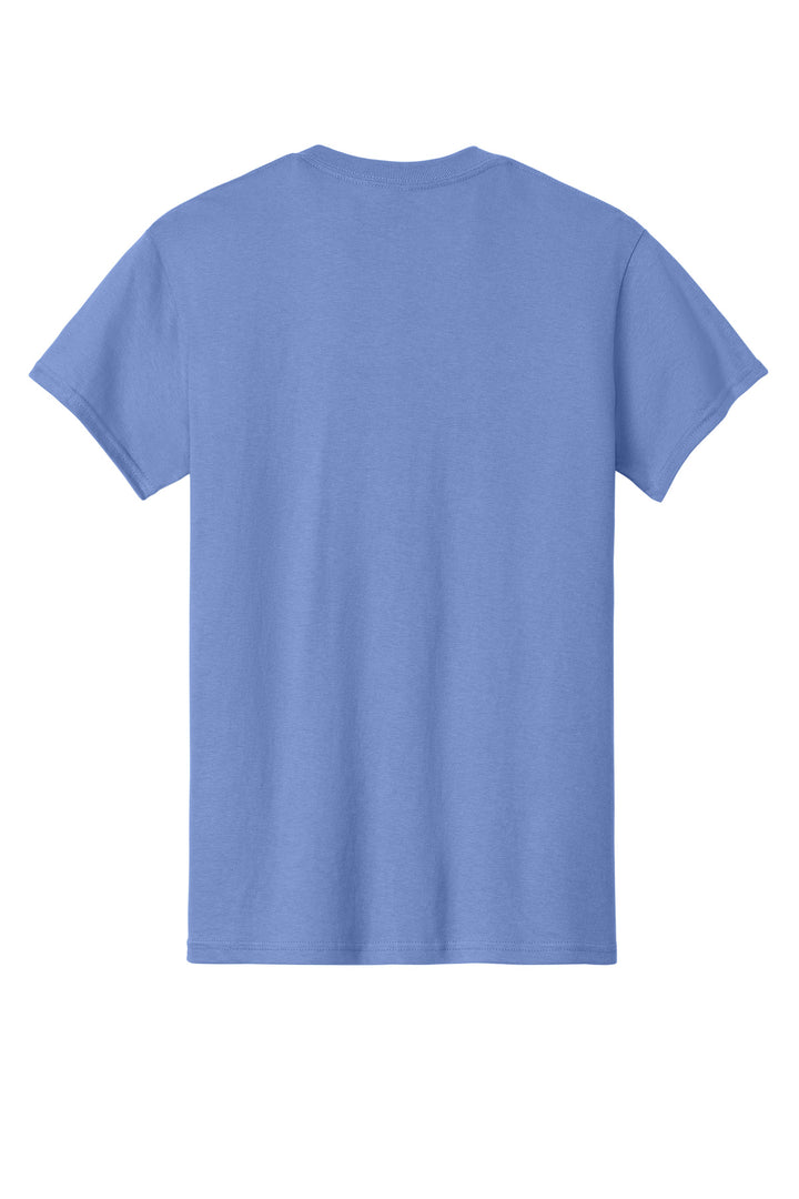 Rear View of Violet Gildan - Heavy Cotton 100% Cotton T-Shirt. 5000