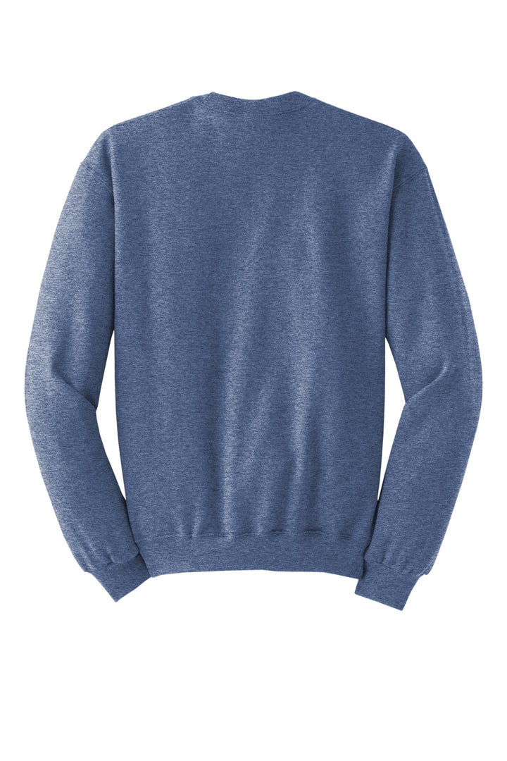 Rear View of VtgHtrBl Jerzees - NuBlend Crewneck Sweatshirt. 562M