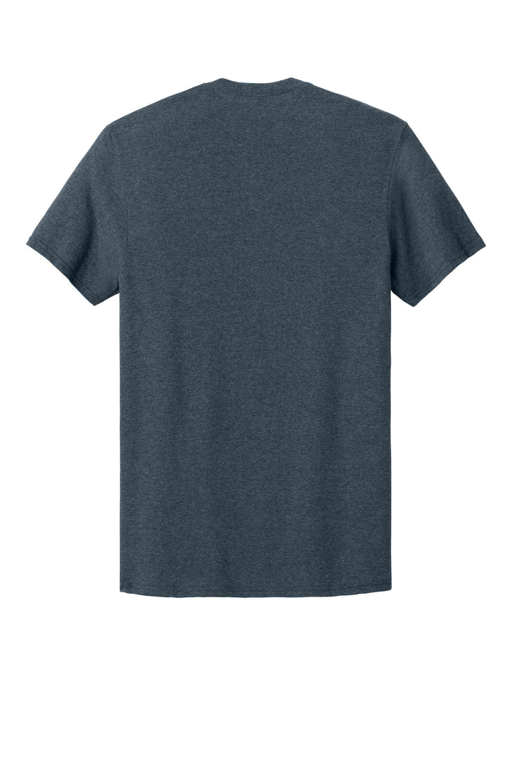 Rear View of VtgHtrNavy Jerzees Classics Unisex Cotton T-Shirt 363M