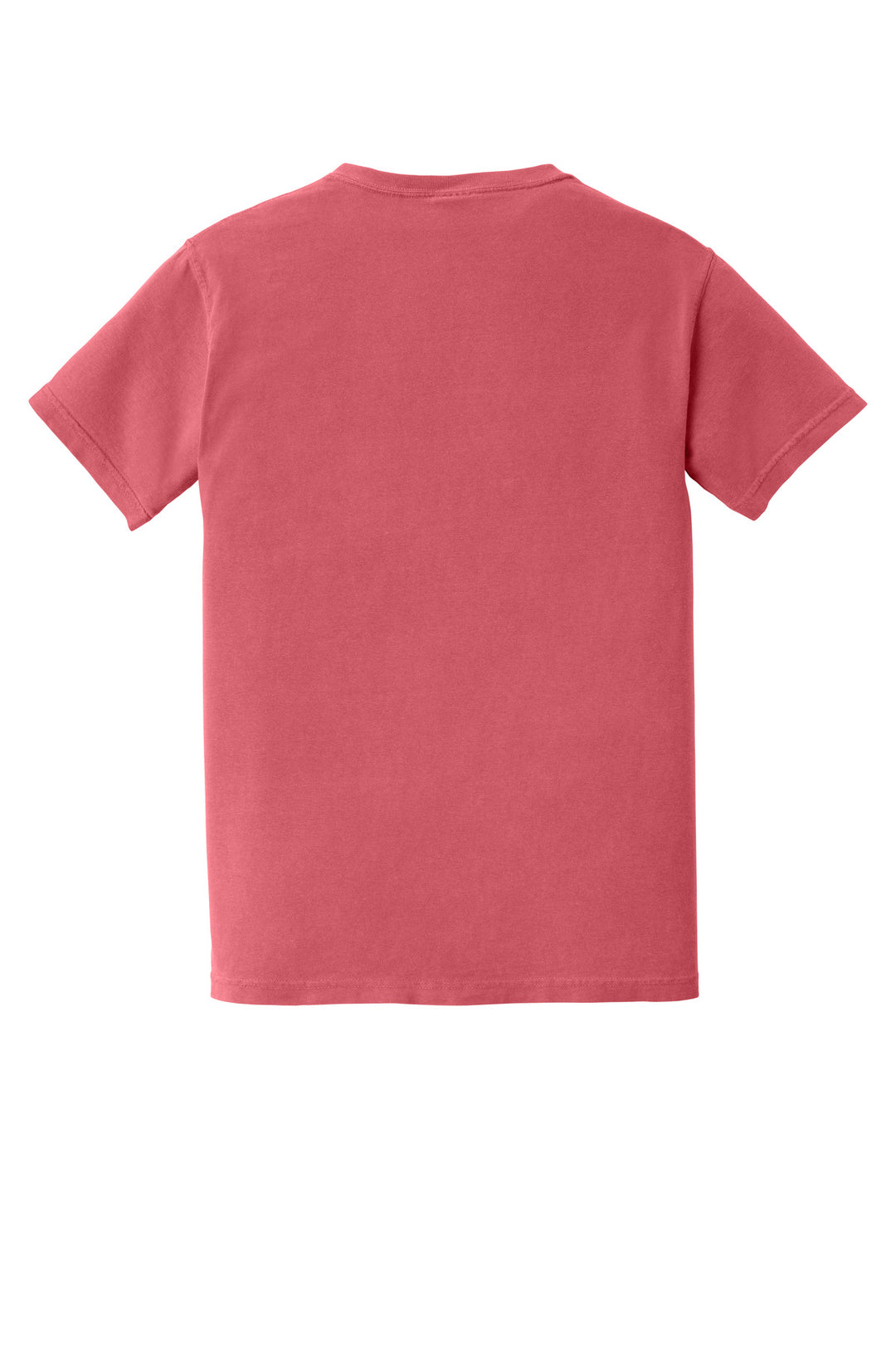 Rear View of Watermelon COMFORT COLORS Heavyweight Ring Spun Pocket Tee. 6030