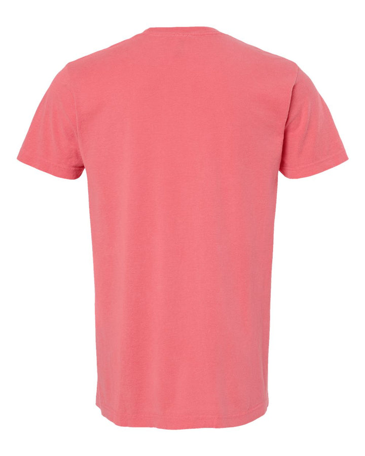 Rear View of Watermelon Vintage Garment-Dyed T-Shirt - 6500M