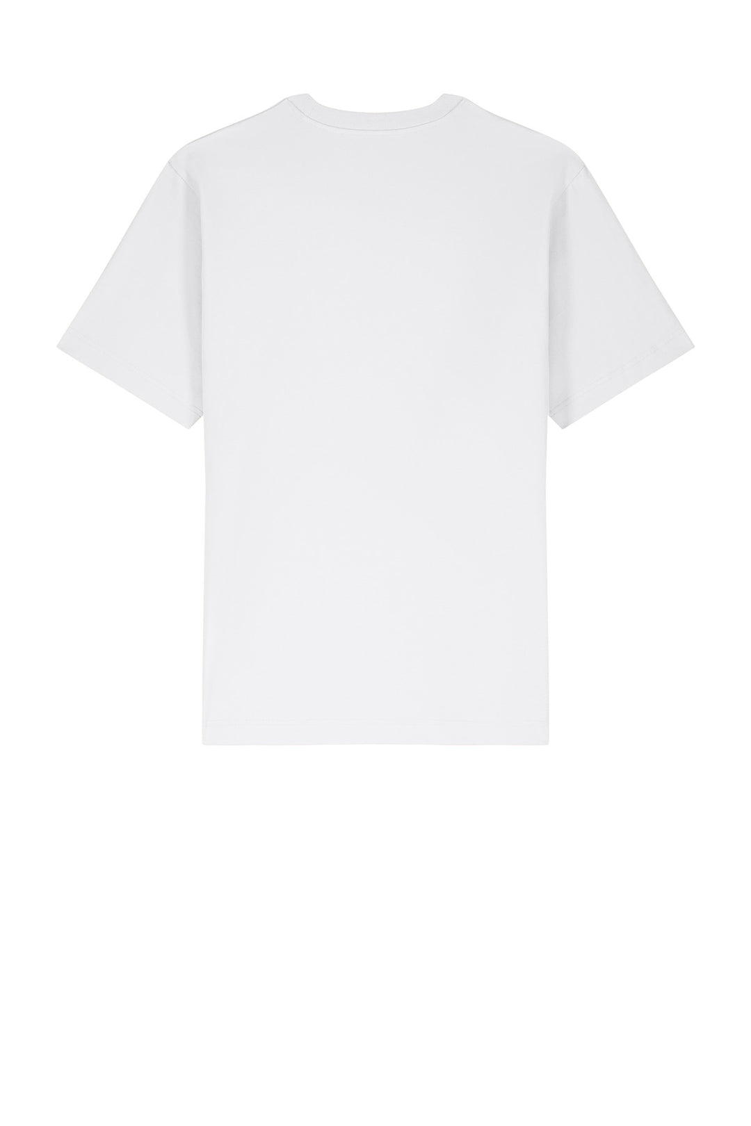 Rear View of White Stanley/Stella Unisex Freestyler Heavyweight Tee SXU018