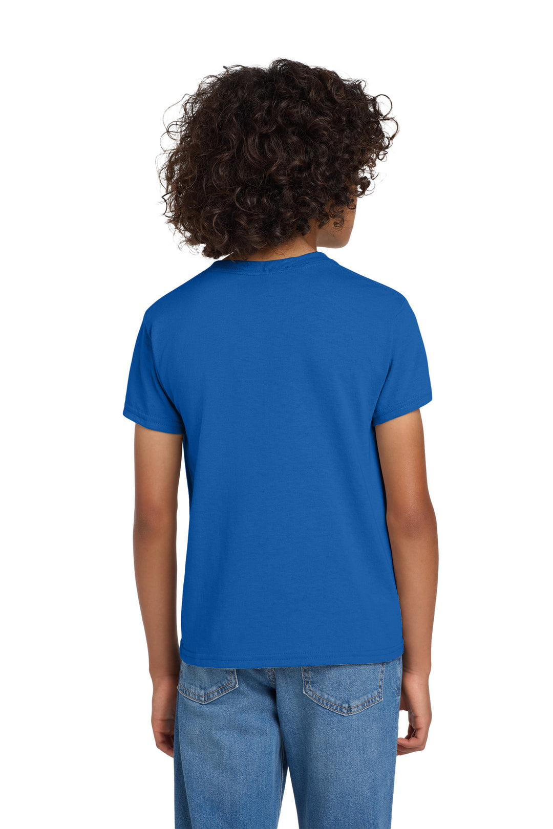 Royal Gildan Youth DryBlend 50 Cotton/50 Poly T-Shirt. 8000B