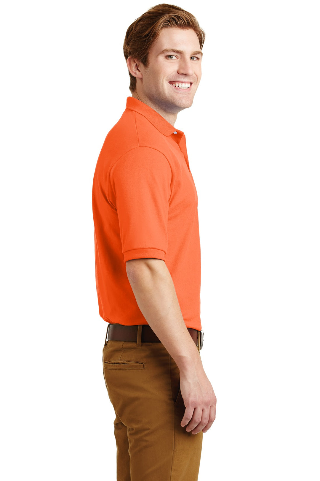 Safety Orange Jerzees Dri-Power Sport Shirt. 437M