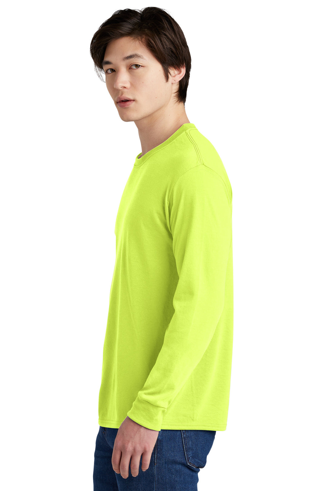 SftyGrn Jerzees Dri-Power 100% Polyester Long Sleeve T-Shirt 21LS