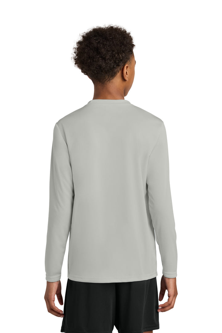 Silver A4 Youth Cooling Performance Long Sleeve Tee A4NB3165