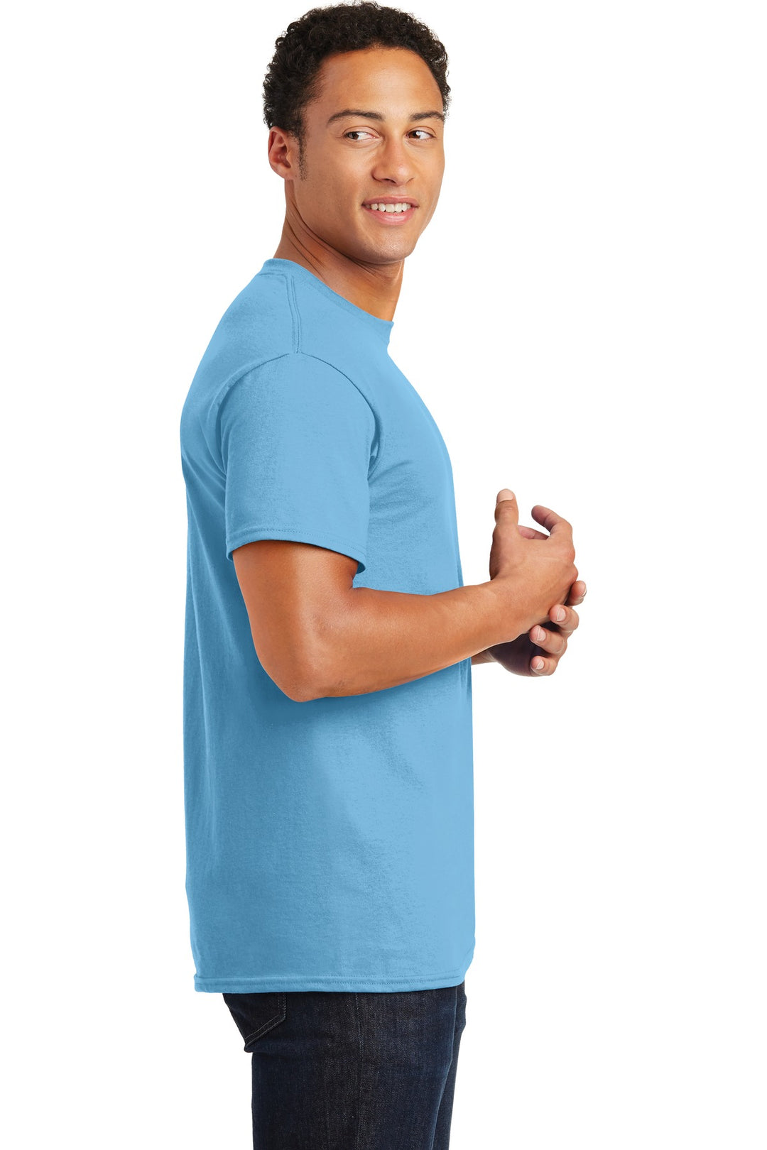 Sky Gildan - Ultra Cotton 100% US Cotton T-Shirt. 2000