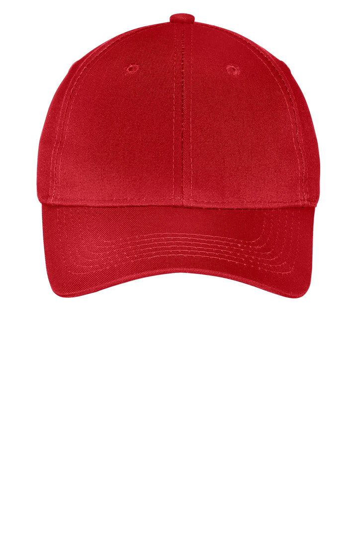 TrueRed Port & Company Youth Six-Panel Twill Cap. YCP80