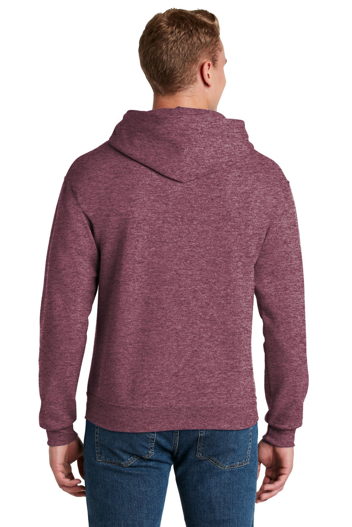 Vntg Hthr Mar Jerzees NuBlend Pullover Hooded Sweatshirt. 996M